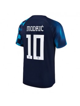 Billige Kroatia Luka Modric #10 Bortedrakt VM 2022 Kortermet